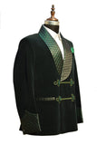 Men's Green Smoking Jacket Elegant Stylish Party Wear coat