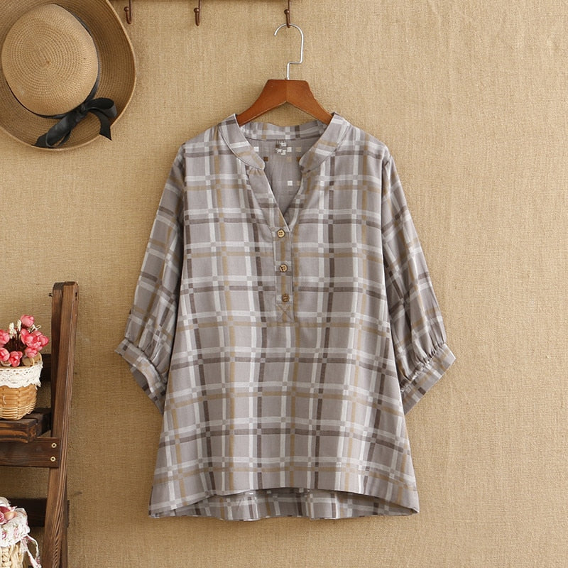  Cotton Fabric Looser Shirt