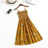 Summer Strapless Pleated Women Chiffon Dresses Female High Waist