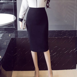  Women Pencil Long Skirts  High Waist Casual Summer Skirts