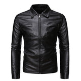  Autumn Spring Men Leather Coat Jacket Men clothes Motorcycle Jacket