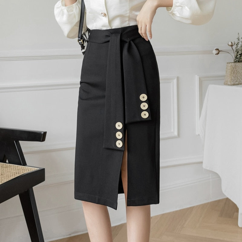 Pencil Skirts Women Fashion Clothing High Waist Skirt