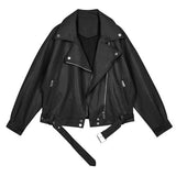  New Spring Women Leather Motorcycle Jacket 