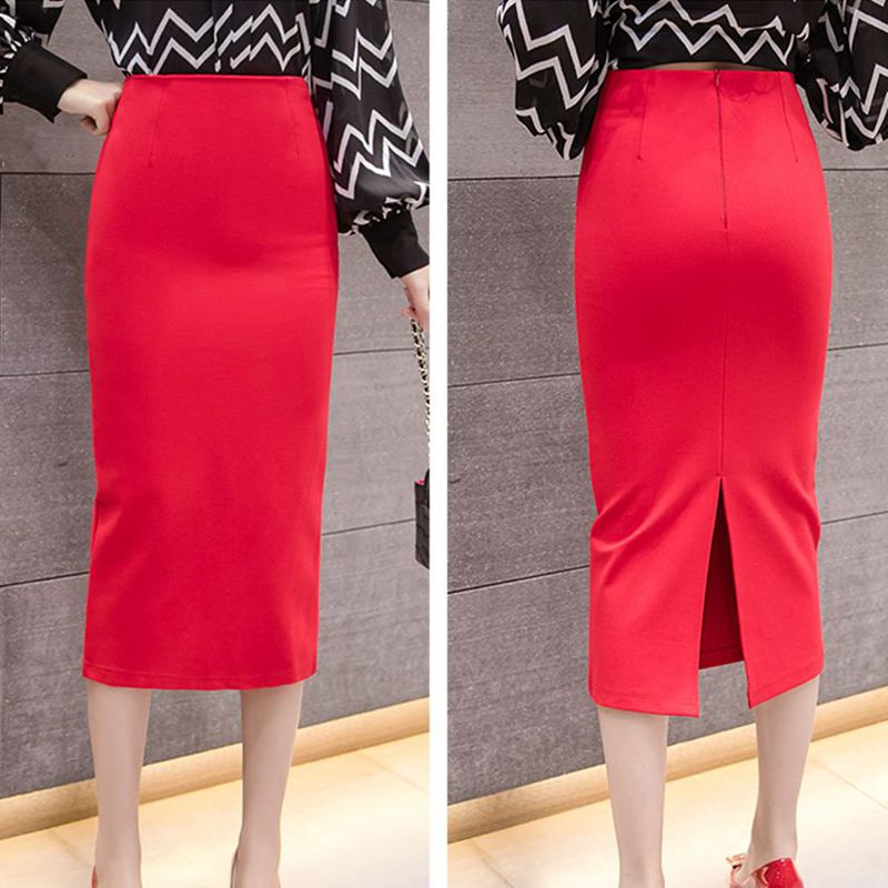  Pencil Skirts Women Spring Summer  High Waist Long Skirt