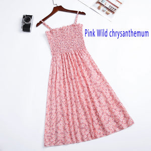  Women Chiffon Dresses Female High Waist