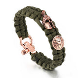 Outdoor Spartan Bracelets Men Antique Accessories Survival Para cord Bangles Handmade