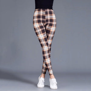 Print Leggings For Women Elastic Design Vintage Leggings