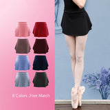  women ballerina dance wear short skirt  summer