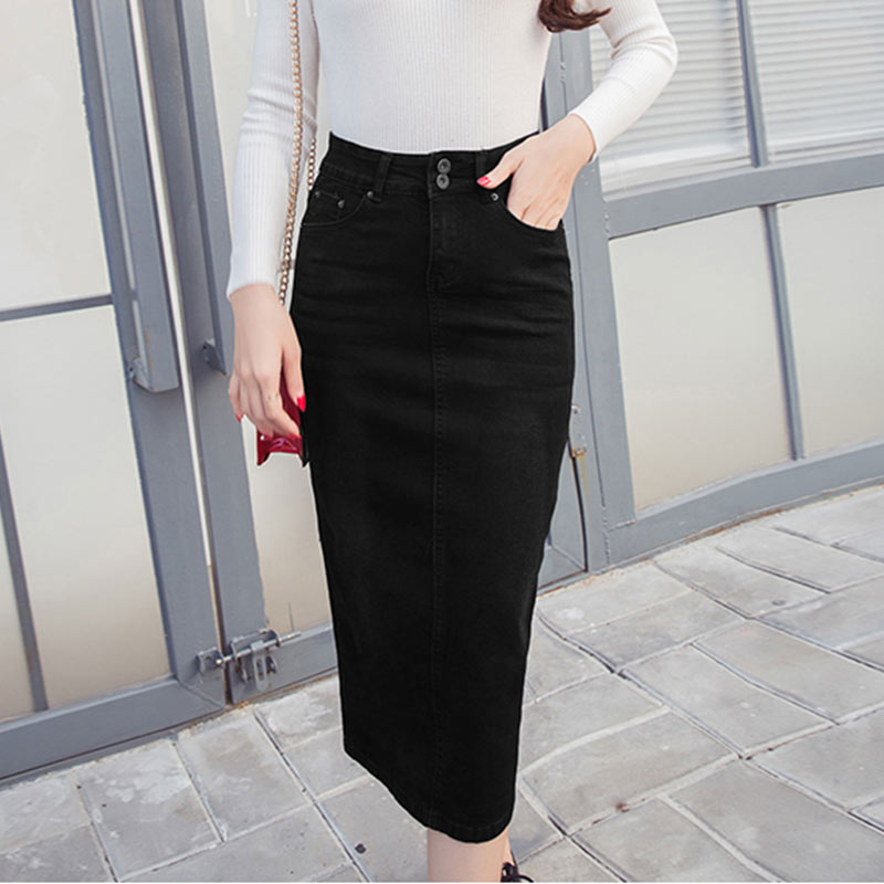 Midi Pencil Skirt Female