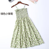 Summer Strapless Pleated Women Chiffon Dresses Female High Waist