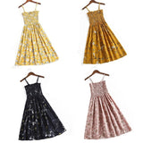 Summer Strapless Pleated Women Chiffon Dresses Female High Waist