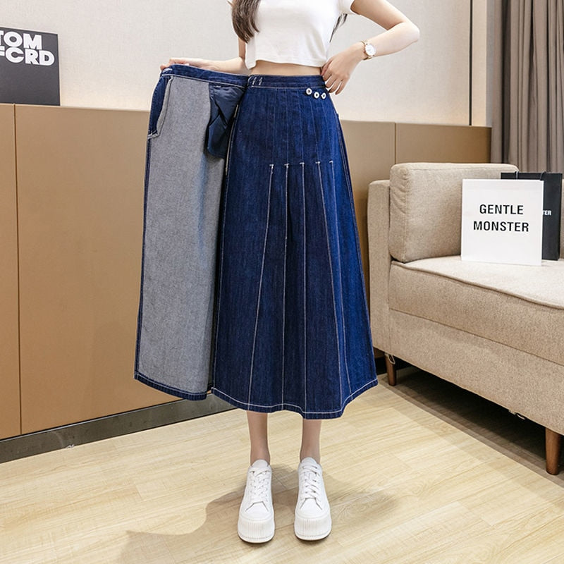  Irregular Jean Skirts