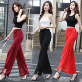  Women Spring Summer Loose Double-Layer Thin Pants Female