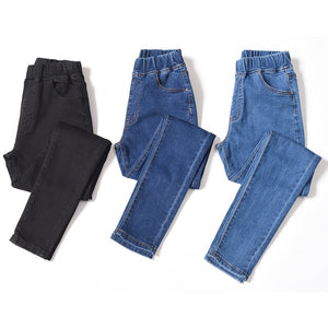  Women black blue pocket mom Jeans