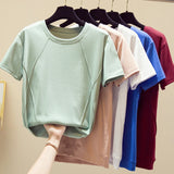 Cotton T Shirts Summer Female Women Tops T-Shirt