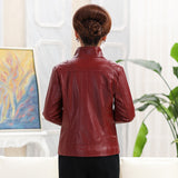  New Fashion Women Spring Autumn  Faux Leather Jackets Lady Motorcycel 