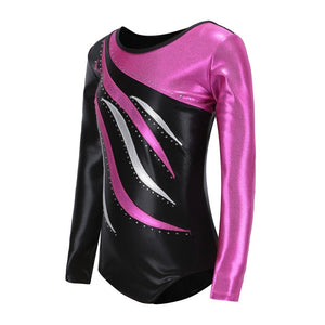 Kids Ballet Gymnastics Suit Long Sleeve Leotards Dance Practice Clothes