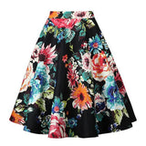 New Arrival Summer A Line Vintage Floral Skirt  Swing Skirts 