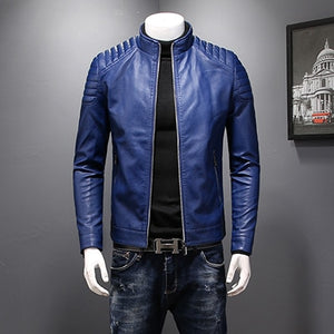  Waterproof  Leather jacket Men