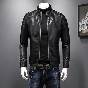  Waterproof  Leather jacket Men