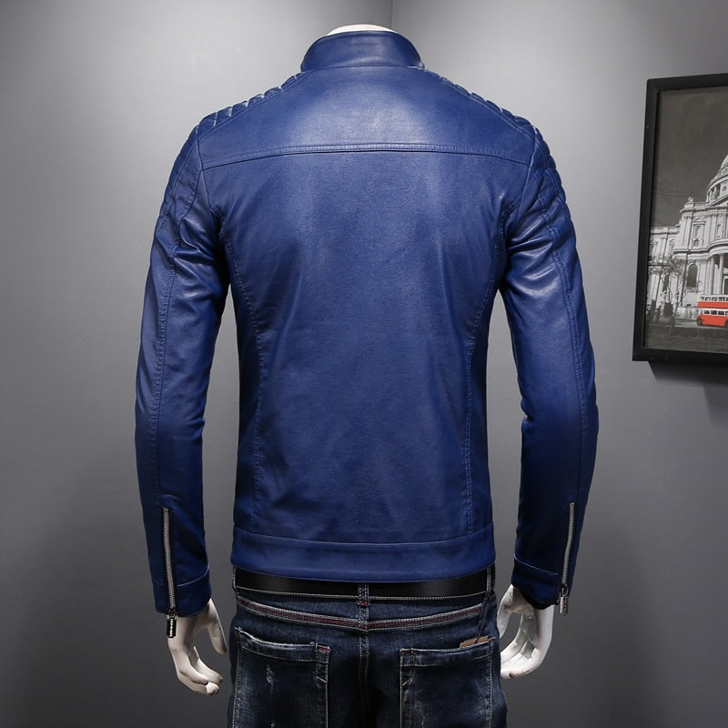  Waterproof  Leather jacket Men