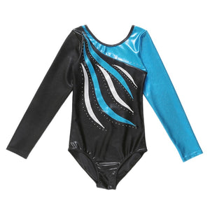 Kids Ballet Gymnastics Suit Long Sleeve Leotards Dance Practice Clothes