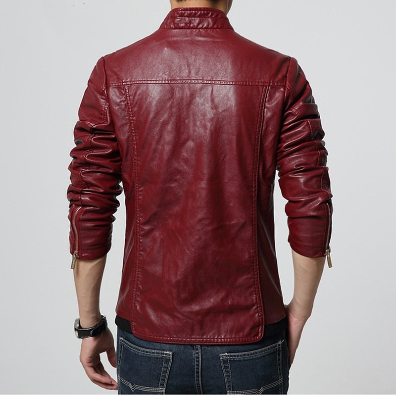  Men Motorcycle Leather Jackets