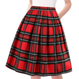  High Waist Cotton Vintage Skirts