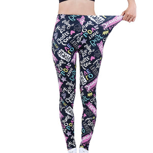 Print Leggings For Women Elastic Design Vintage Leggings