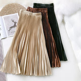 High Waist Pleated Skirt 