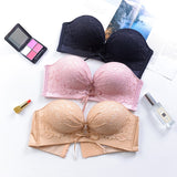  Top Strapless Lace Seamless Brassiere