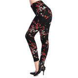 Print Leggings For Women Elastic Design Vintage Leggings