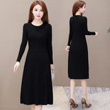 New autumn and winter dresses Slim fit matching coats Mid-length 