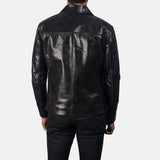 Black Men's Leather Fashion Jacket