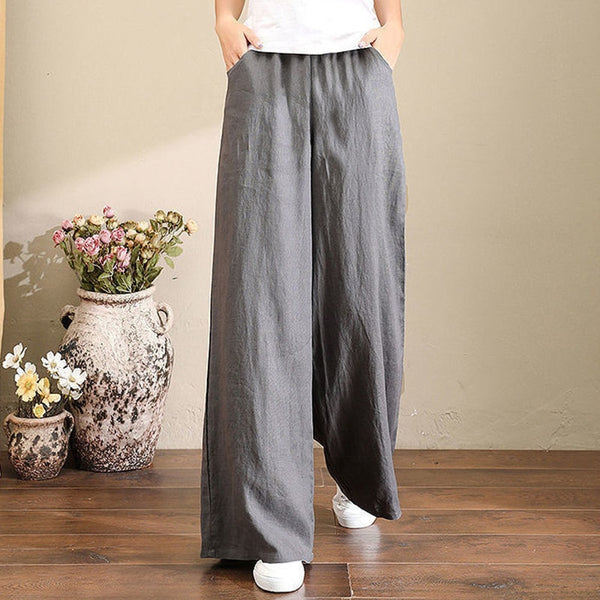  Cotton Linen Pants for Women Vintage