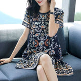 New Summer Art Style O Neck Dress