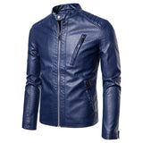 Men Leather Jacket Motorcycle Autumn Men Jacket