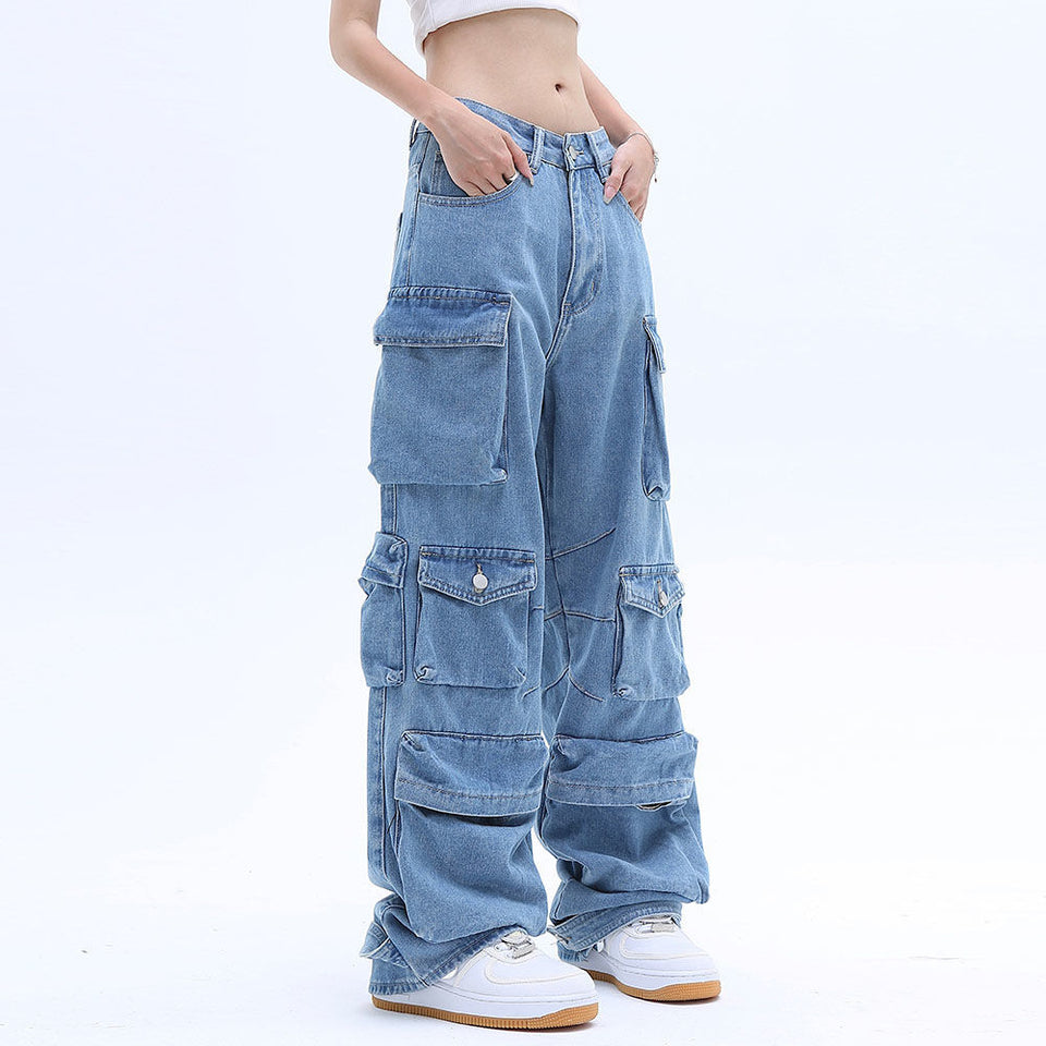 Women Loose Mopping Jeans Pants Women