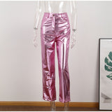 High Waist Straight Street wear Trousers Female