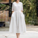 Cotton Linen Dress 