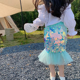  Skirt For Girls 2-7Y Fashion Children New Spring Princess Skirt 