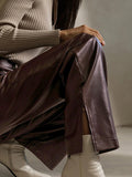  Women Zipper Pocket Soft Long Pant