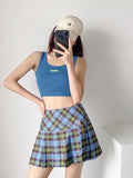 Summer Plaid Skirt for Female