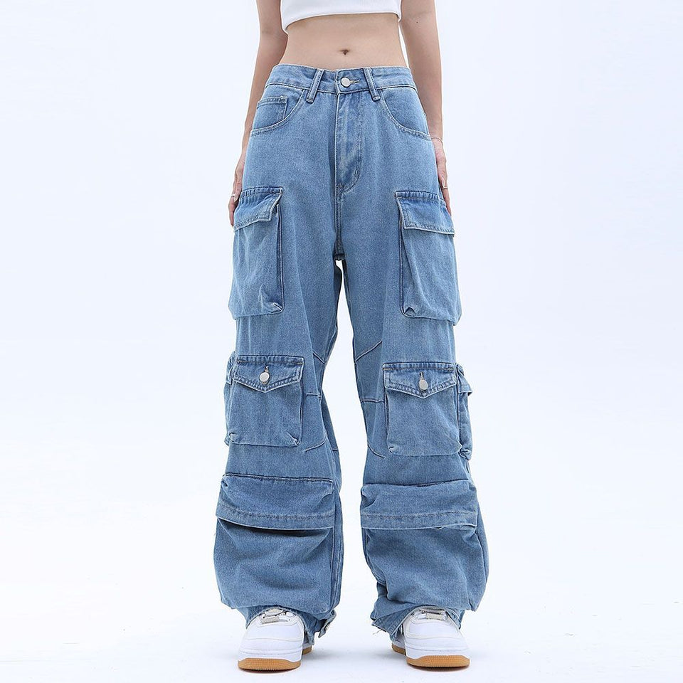 Women Loose Mopping Jeans Pants Women