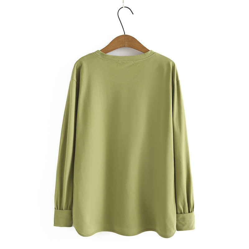 Long Sleeve Tops Spring Autumn