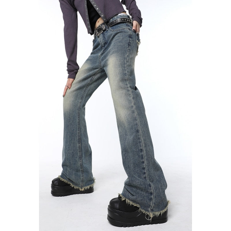 Wide Leg Jeans Female Denim Pants