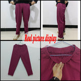 Cotton Linen Ankle Length Pants Women