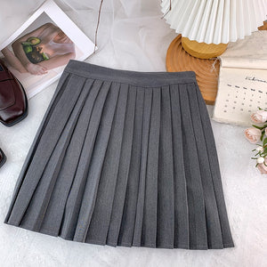  Summer Female Pleated Skirt 