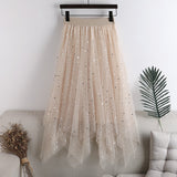 Irregular Glitter Skirts Women