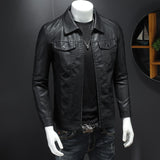  Spring Autumn New Mens Leather Jackets